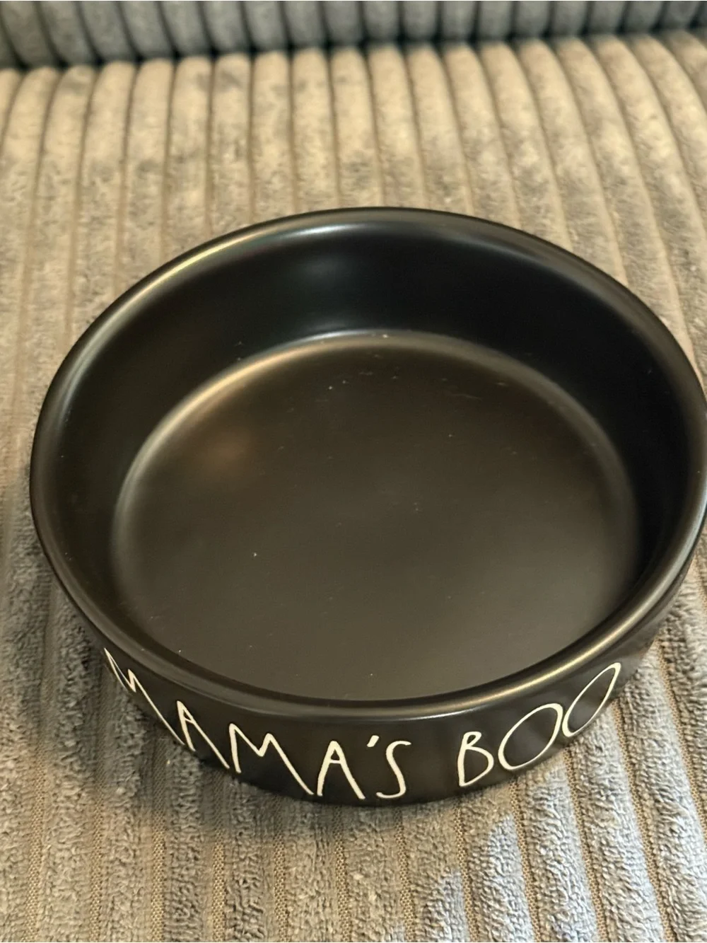 Rae Dunn Matte Black Ceramic Cat 🐈‍⬛ or Pet Bowl -